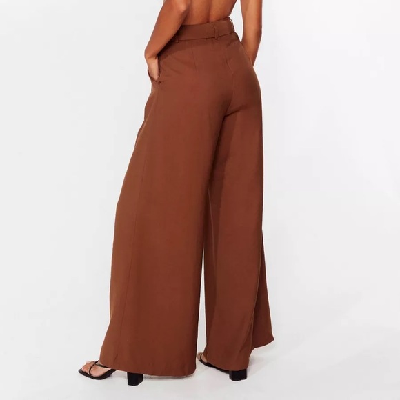 Business As Usual wide Leg Belted Pants P14 - Picture 5 of 10